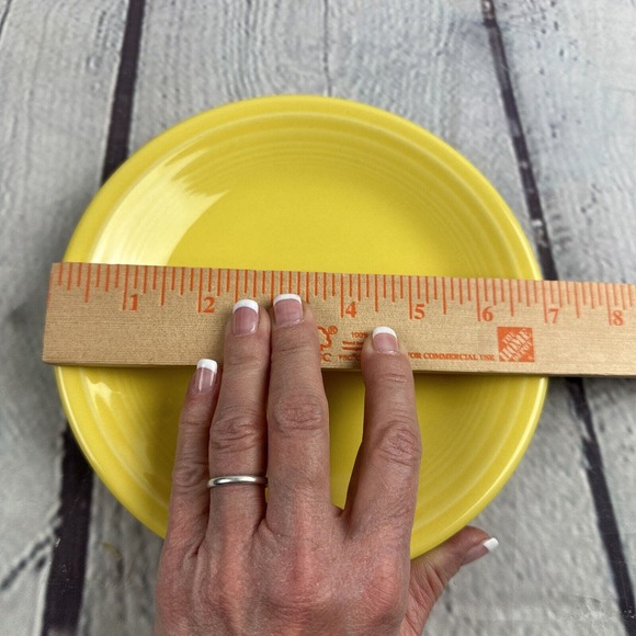 Fiestaware Salad Plate Fiesta Yellow 7 inch Dessert Plate 1998 Retired - Picture 3 of 5